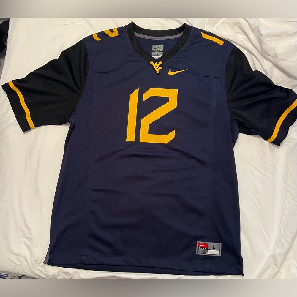 West Virginia Mountaineers (NIKE) Geno Smith Jersey Men’s Large